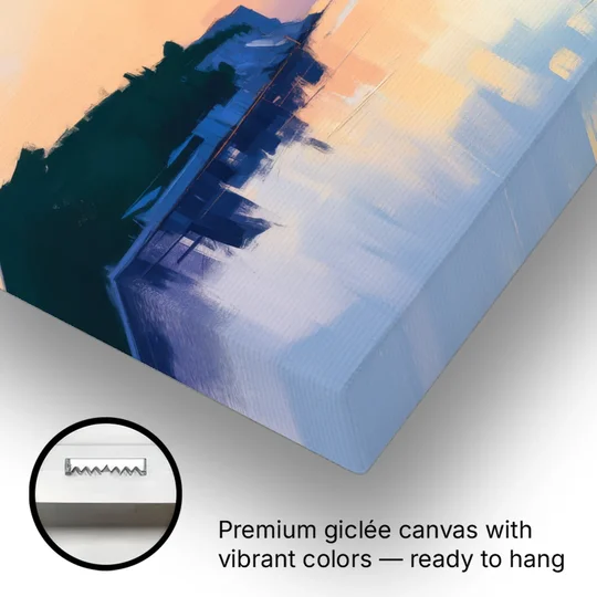 Adriatic Sunset - Canvas Wall Art - Gallery Wrap Corner