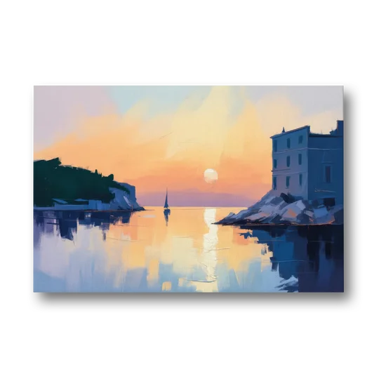 Adriatic Sunset - Canvas Wall Art - Front