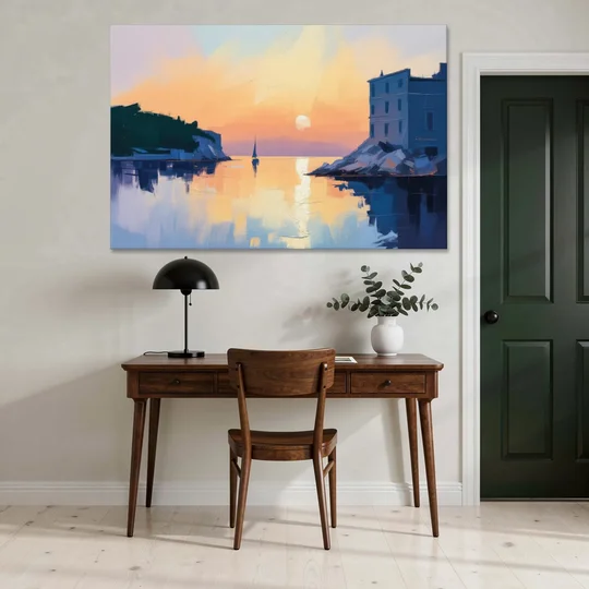 Adriatic Sunset - Canvas Wall Art - Office - 60x40