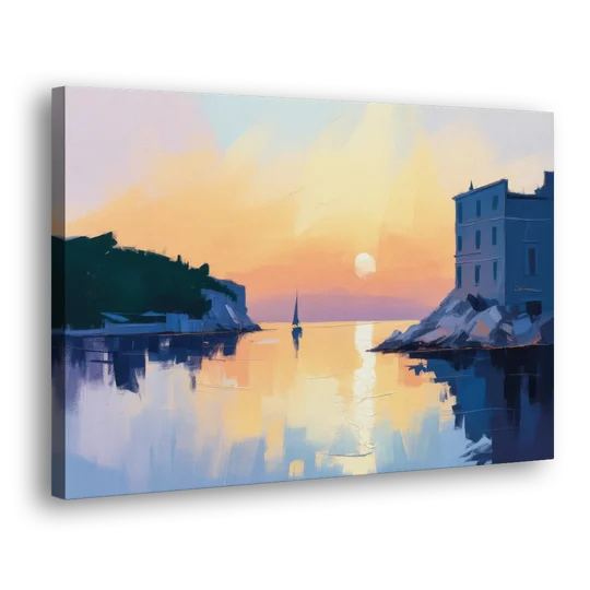 Adriatic Sunset - Canvas Wall Art - Side