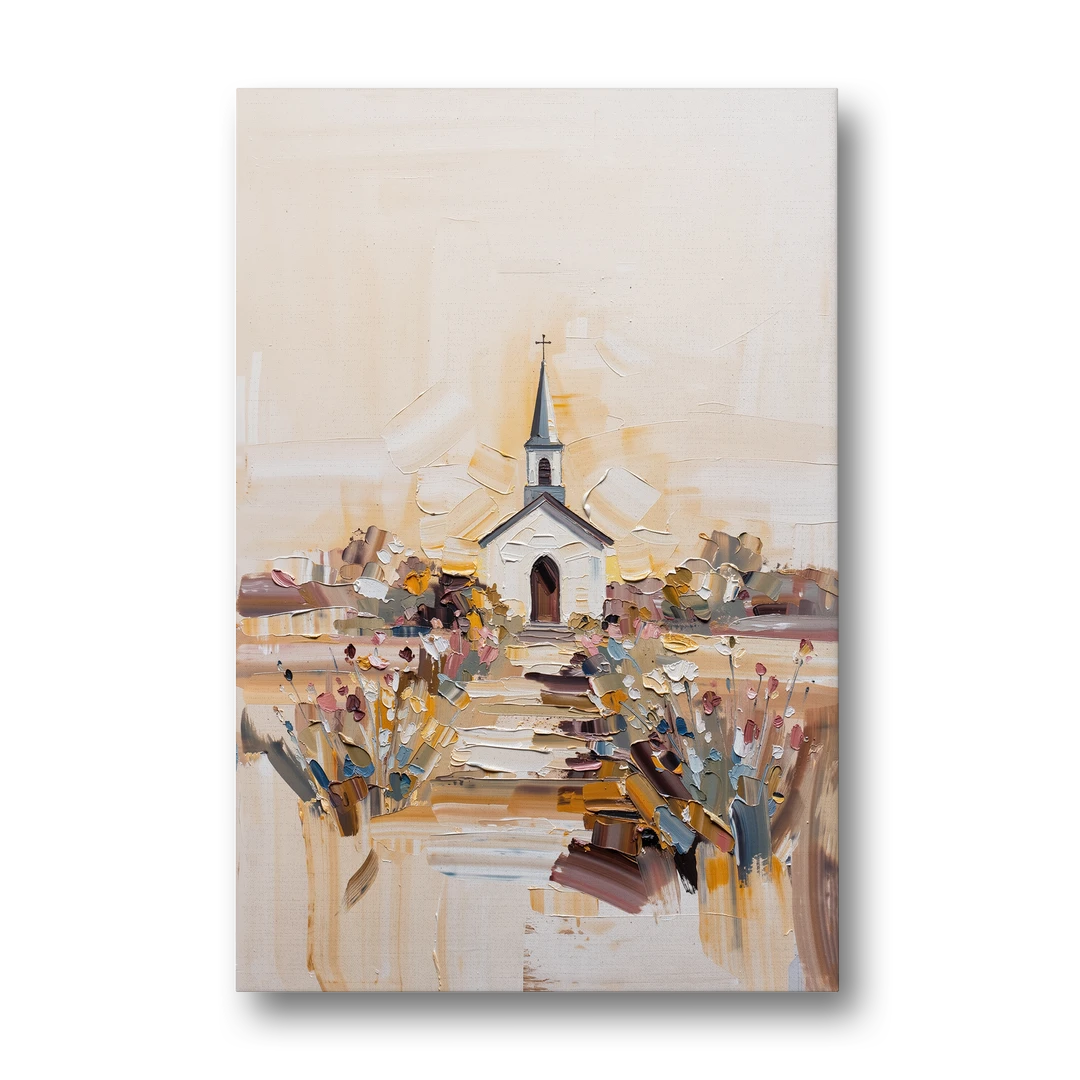 Aesthetic Christian Garden Serenity - Canvas Wall Art - Front