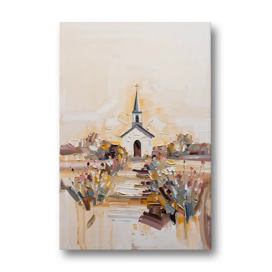 Aesthetic Christian Garden Serenity - Canvas Wall Art - Front