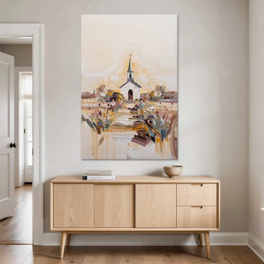 Aesthetic Christian Garden Serenity - Canvas Wall Art - Coffee Table - 40x60