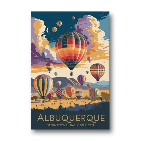 Albuquerque Balloon Fiesta - Canvas Wall Art - Front