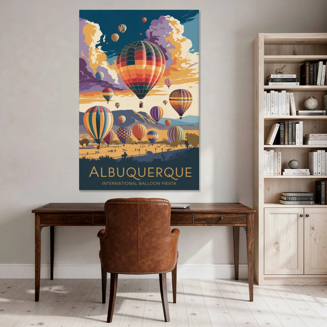Albuquerque Balloon Fiesta - Canvas Wall Art - Office - 40x60