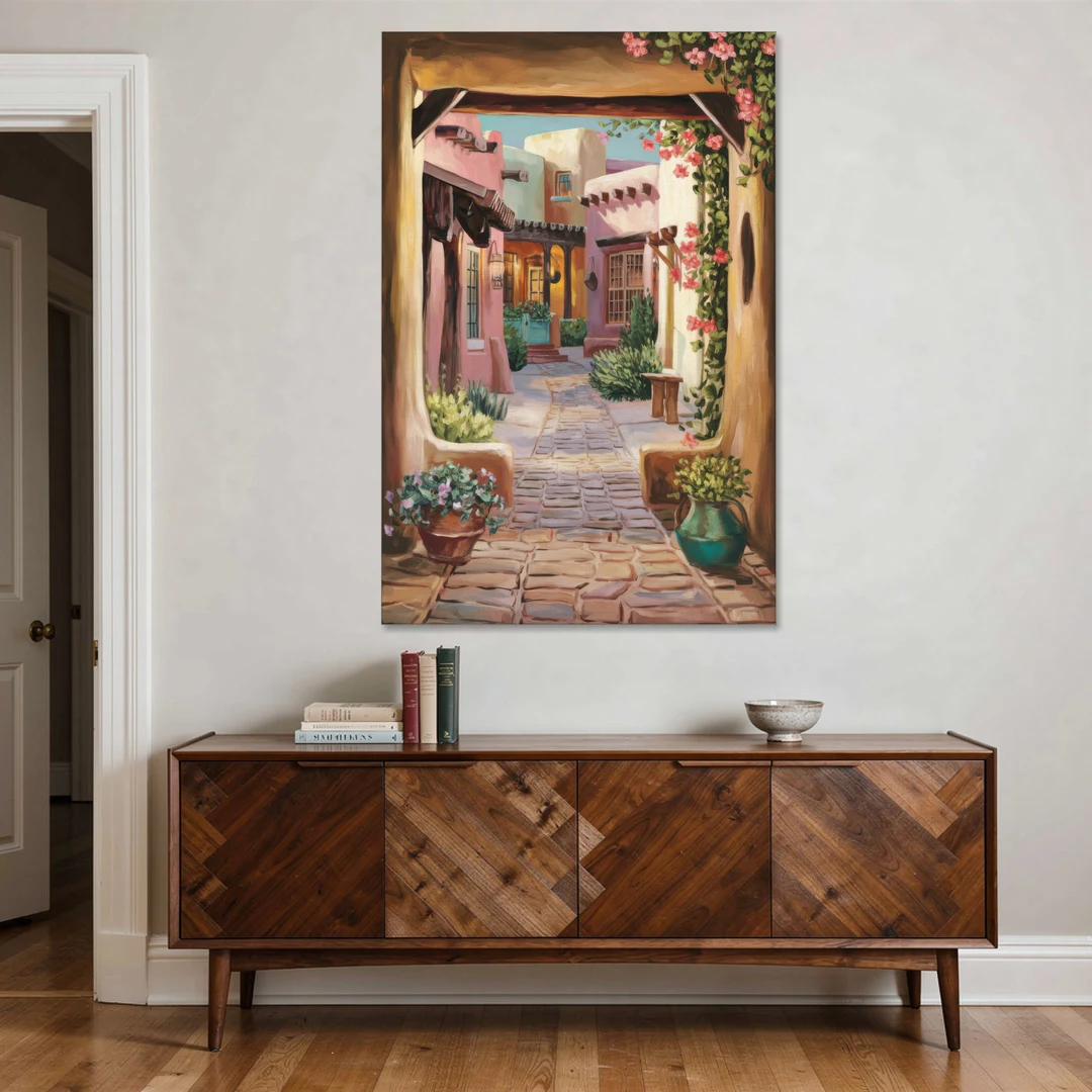 Albuquerque Old Town Charm - Canvas Wall Art - Coffee Table - 40x60