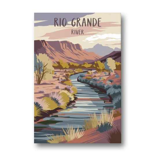 Albuquerque Rio Grande Views - Canvas Wall Art - Front