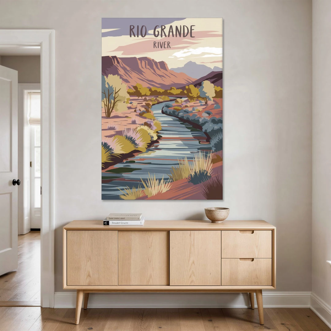 Albuquerque Rio Grande Views - Canvas Wall Art - Coffee Table - 40x60