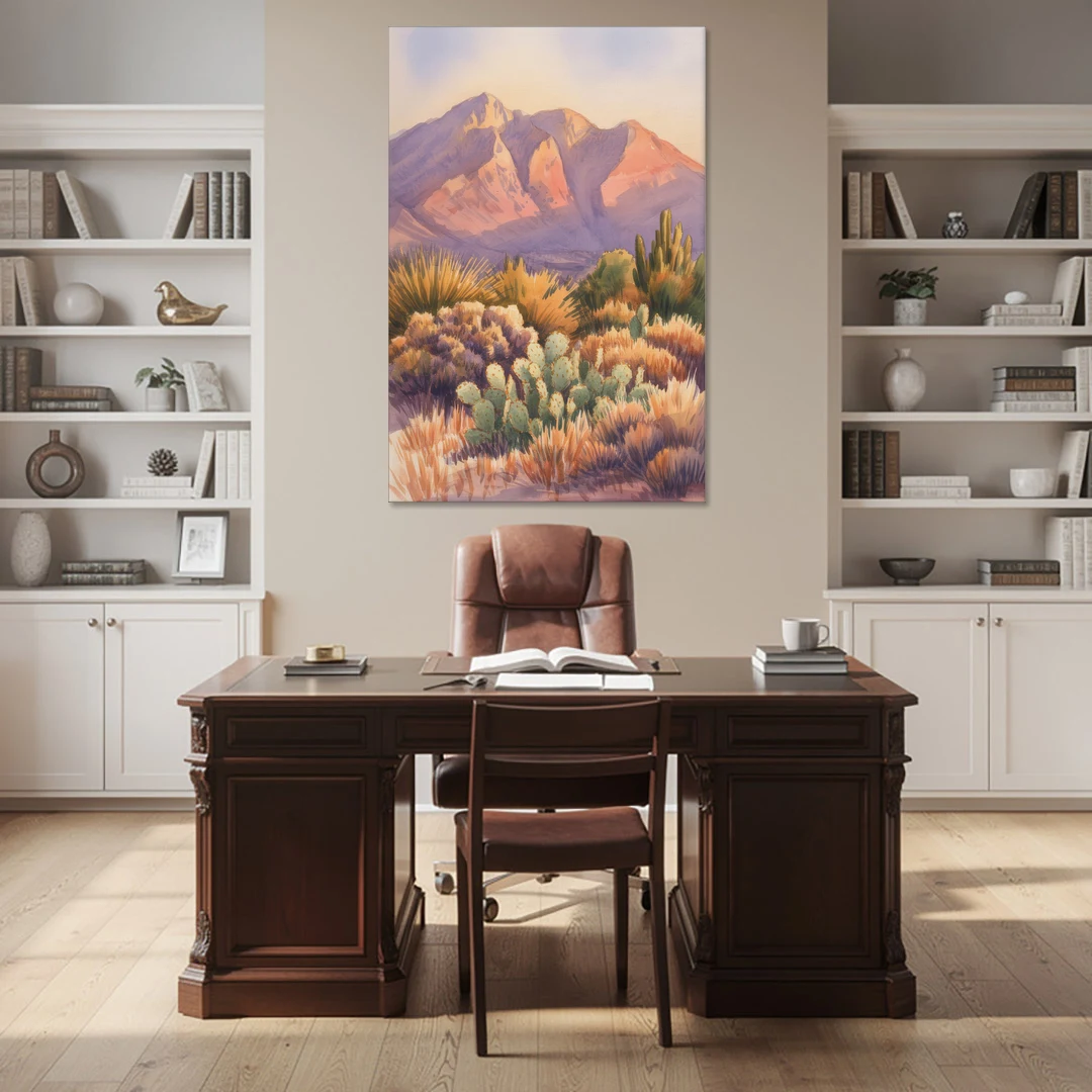 Albuquerque Sandia Mountains - Canvas Wall Art - Office - 40x60