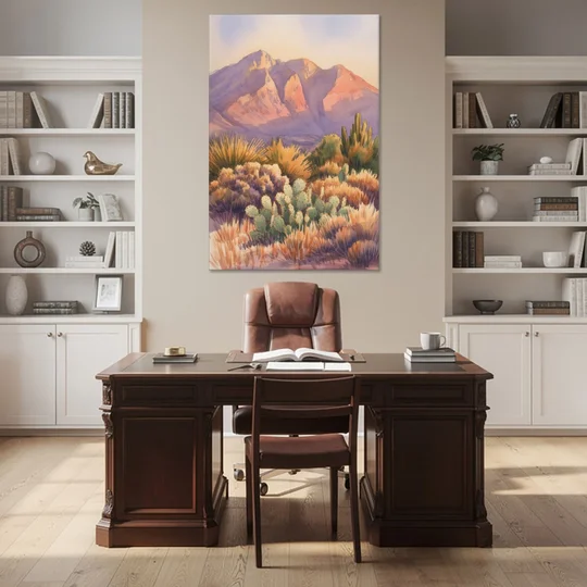 Albuquerque Sandia Mountains - Canvas Wall Art - Office - 40x60