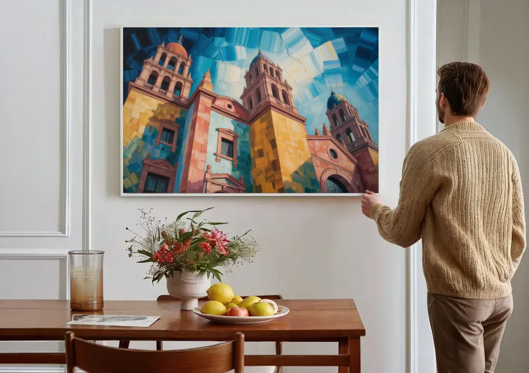 Alhóndiga de Granaditas canvas wall art above a dining table