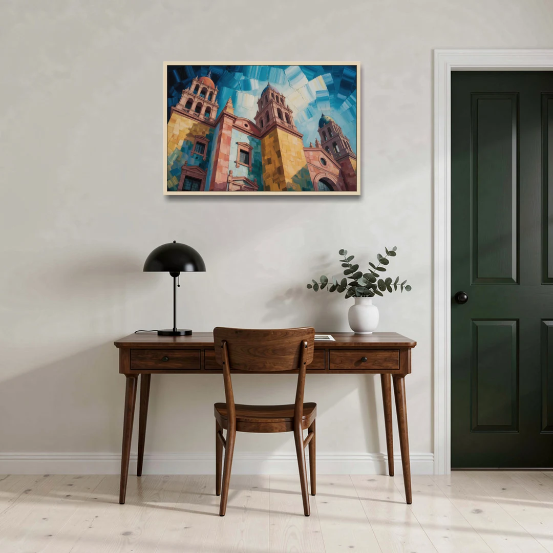 Alhóndiga de Granaditas - Oak Framed Canvas Wall Art - Office - 36x24