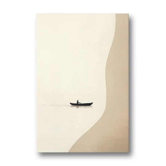 Alone with the Water - Canvas Wall Art - Front