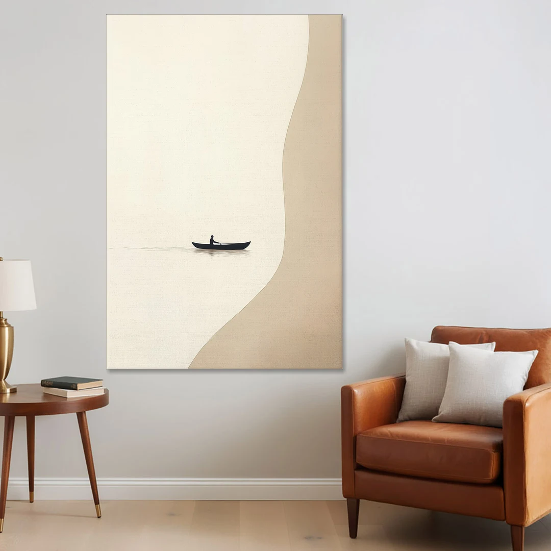 Alone with the Water - Canvas Wall Art - Sofa - 40x60