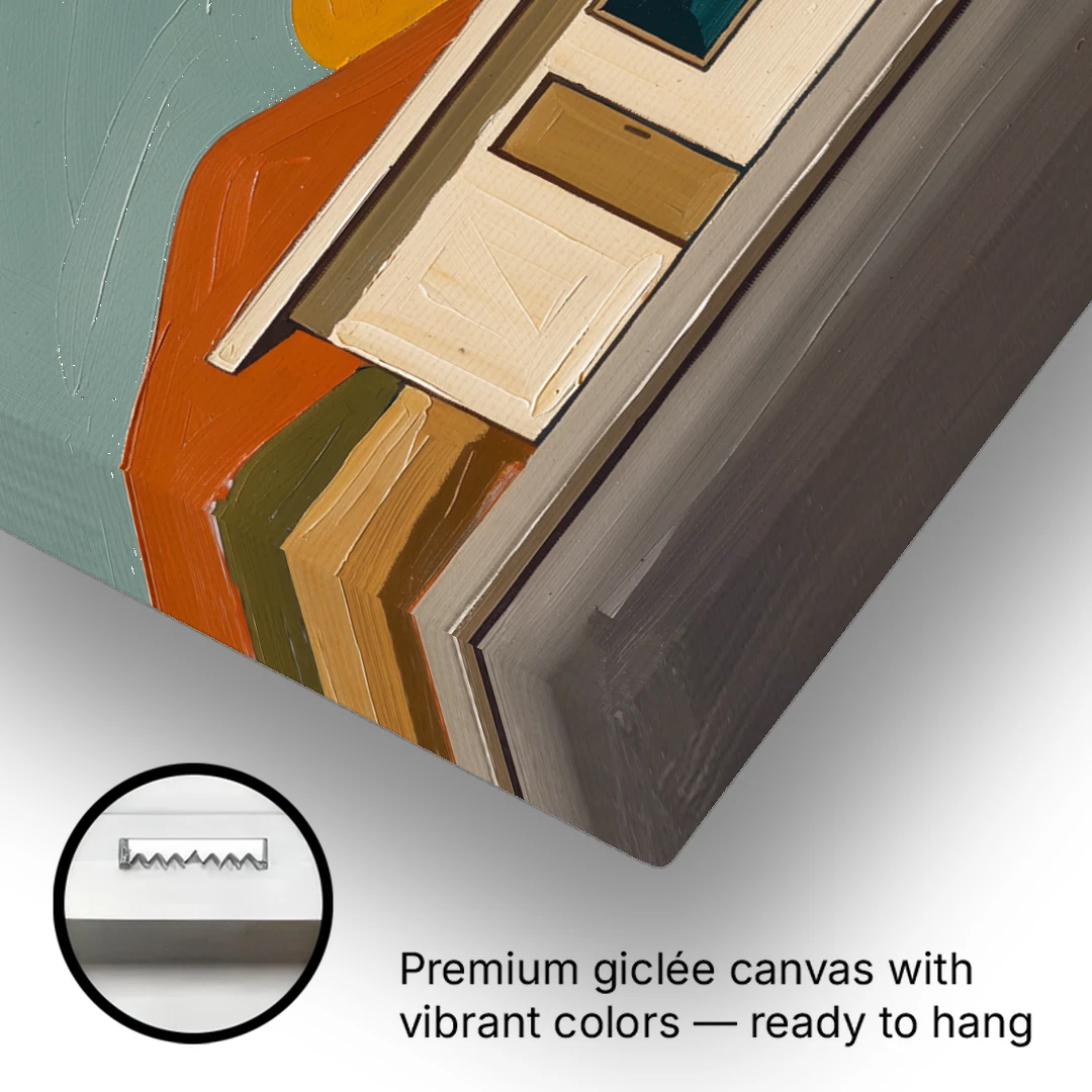 Americana Wall Art Roadside Repairs at Dusk - Canvas Wall Art - Gallery Wrap Corner
