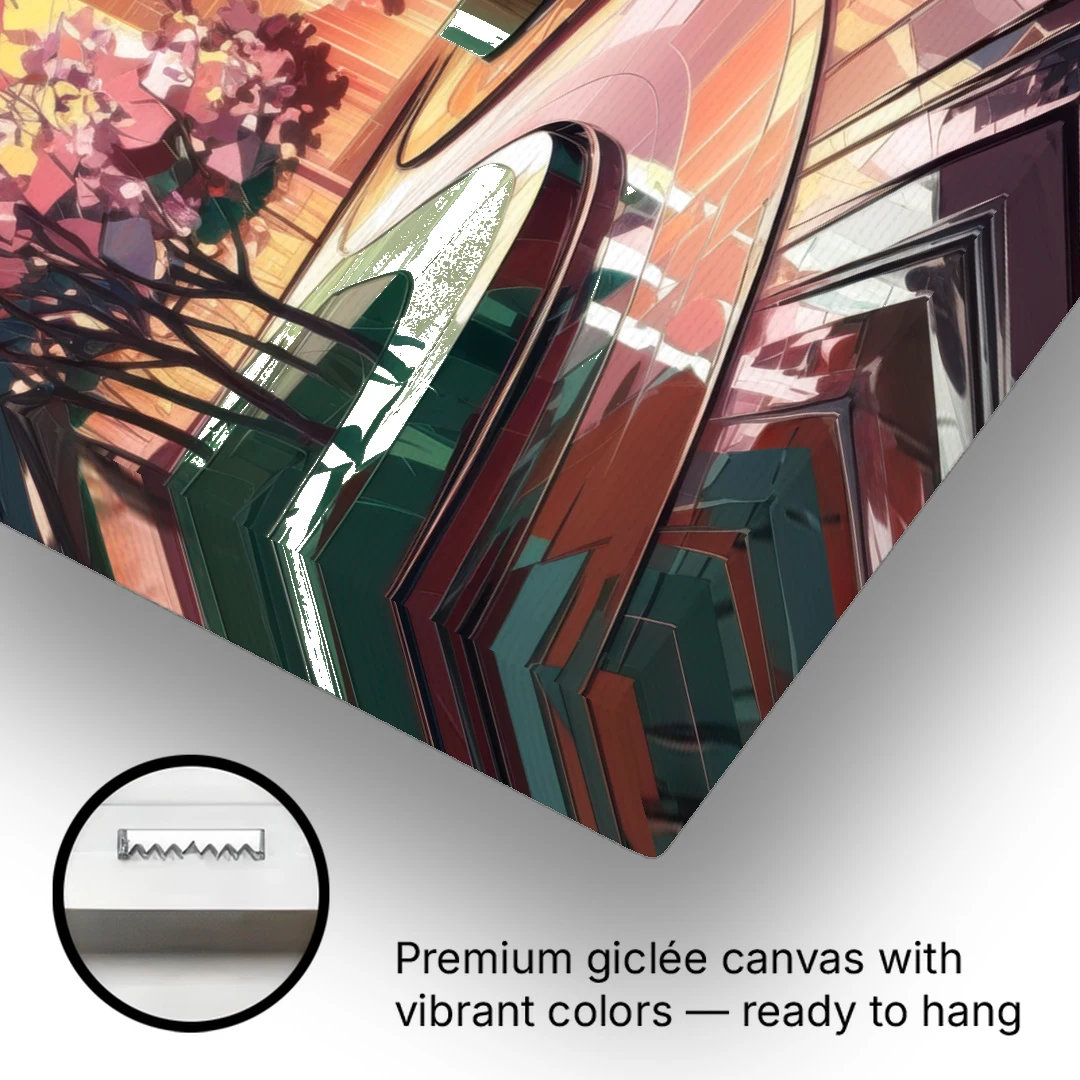 Anaheim Cityscape Vibes - Canvas Wall Art - Gallery Wrap Corner