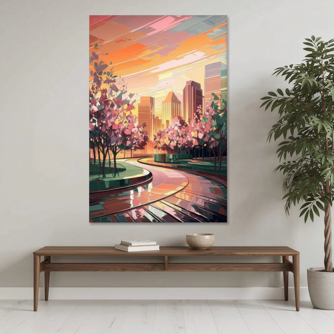 Anaheim Cityscape Vibes - Canvas Wall Art - Coffee Table - 40x60