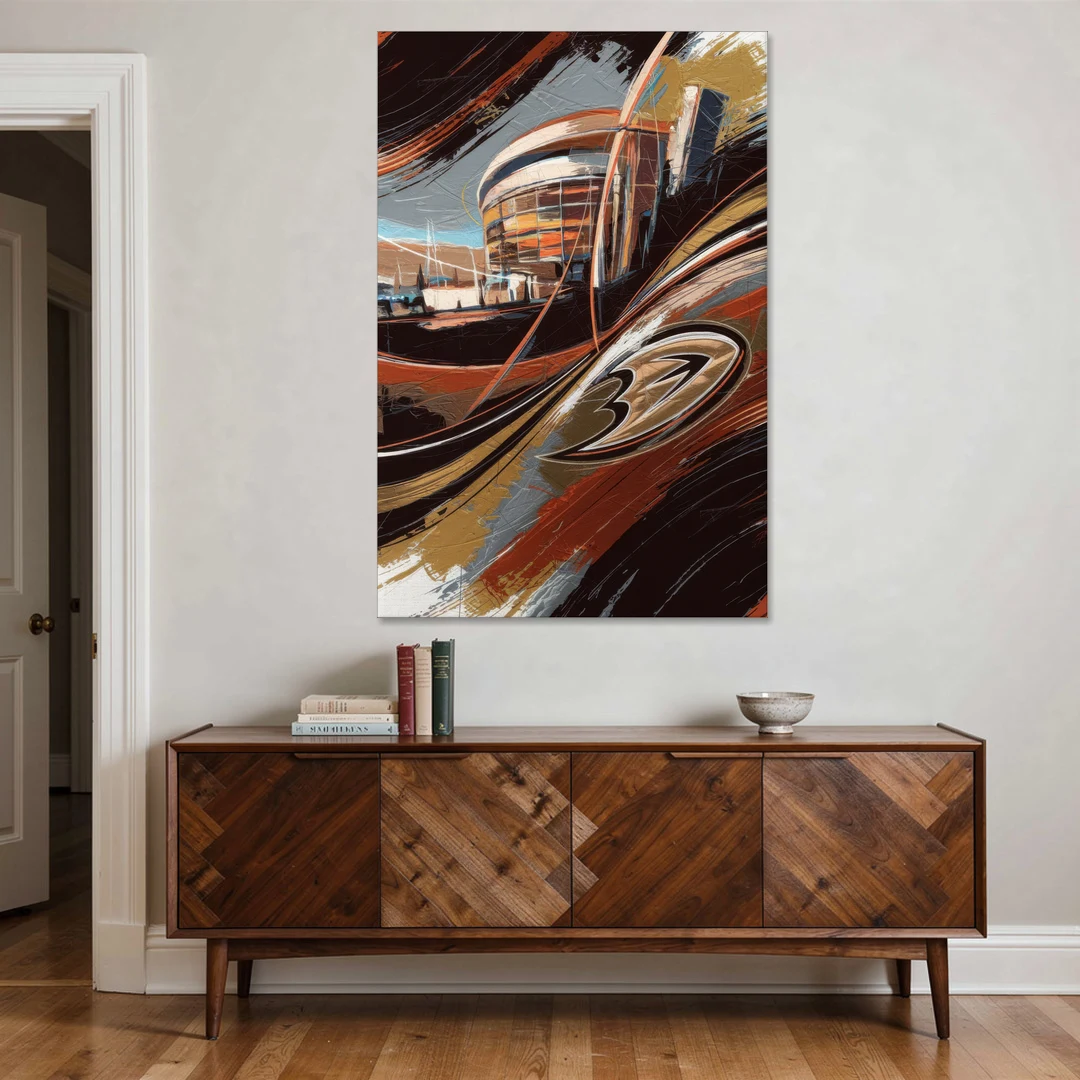 Anaheim Ducks Legacy - Canvas Wall Art - Coffee Table - 40x60