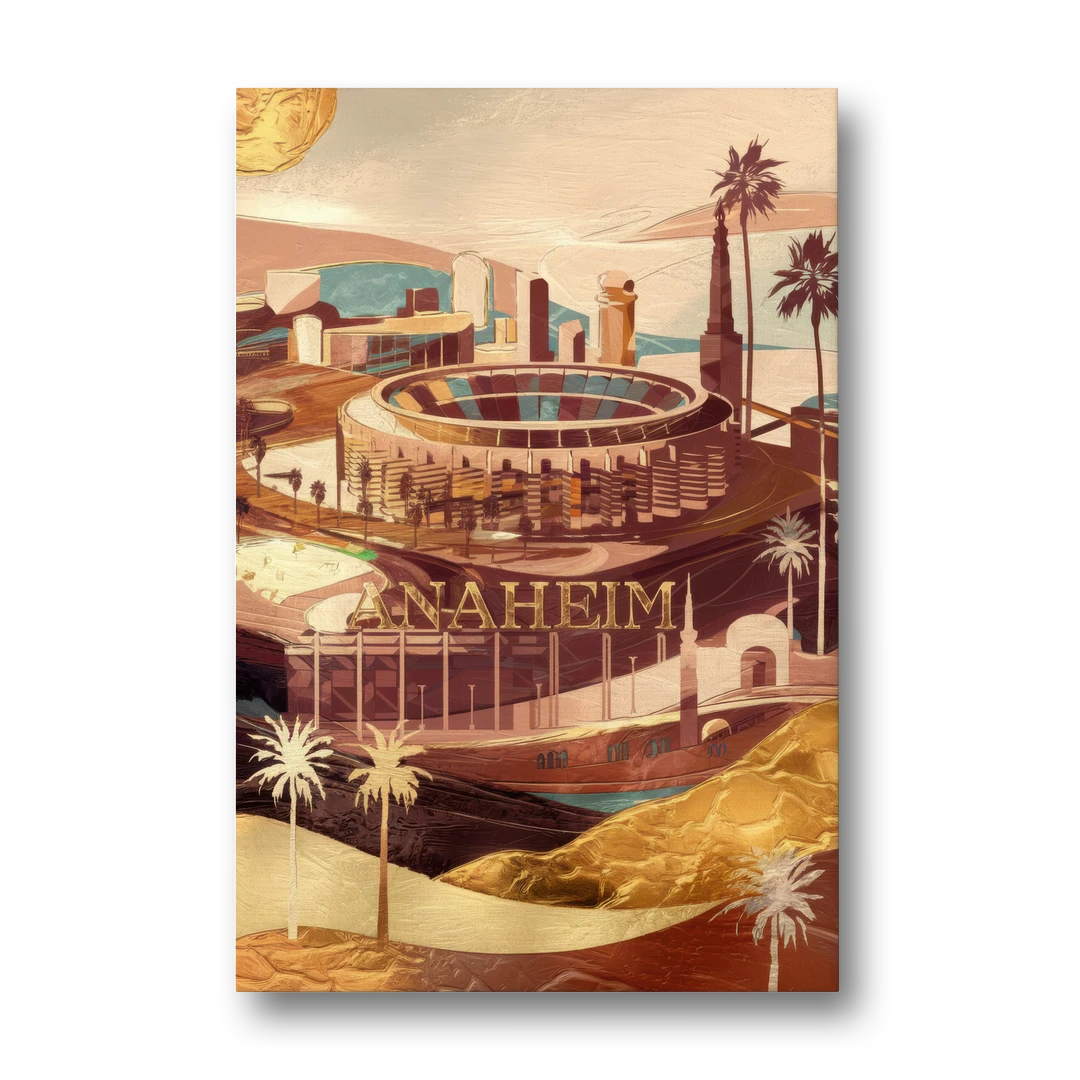 Anaheim Historic Landmarks - Canvas Wall Art - Front