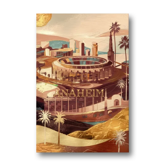 Anaheim Historic Landmarks - Canvas Wall Art - Front
