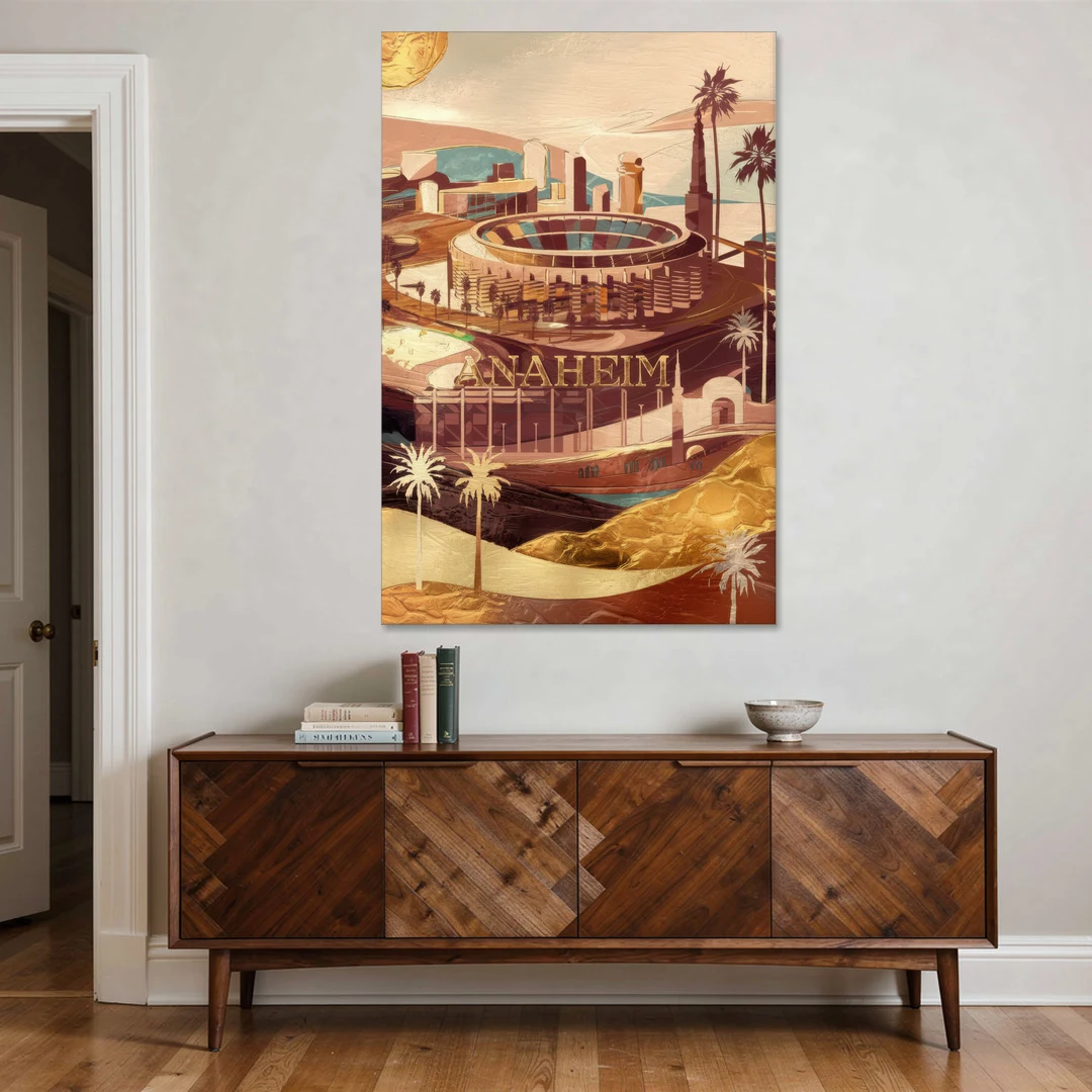 Anaheim Historic Landmarks - Canvas Wall Art - Coffee Table - 40x60