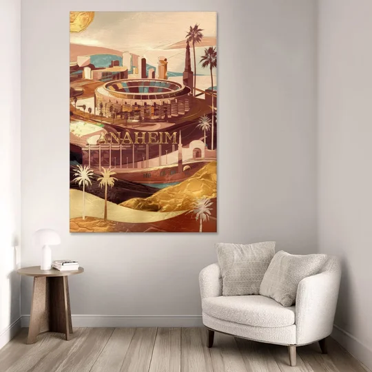 Anaheim Historic Landmarks - Canvas Wall Art - Sofa - 40x60