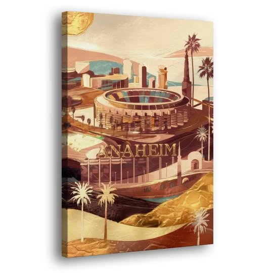 Anaheim Historic Landmarks - Canvas Wall Art - Side