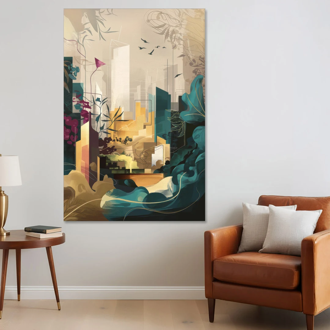 Anaheim Urban Charm - Canvas Wall Art - Sofa - 40x60
