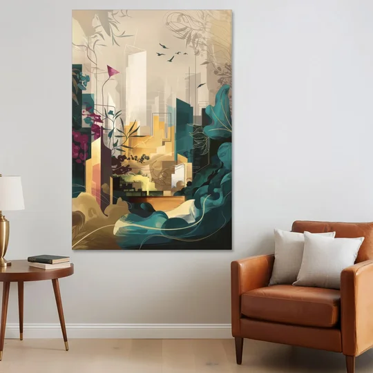 Anaheim Urban Charm - Canvas Wall Art - Sofa - 40x60