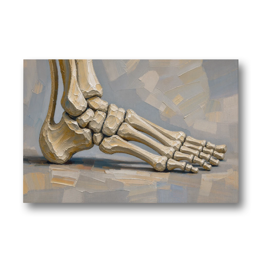 Anatomy Wall Art of the Arching Foot - Canvas Wall Art - Front