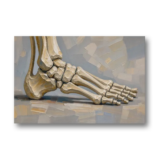 Anatomy Wall Art of the Arching Foot - Canvas Wall Art - Front