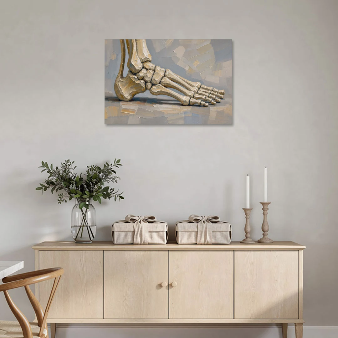 Anatomy Wall Art of the Arching Foot - Canvas Wall Art - Coffee Table - 36x24