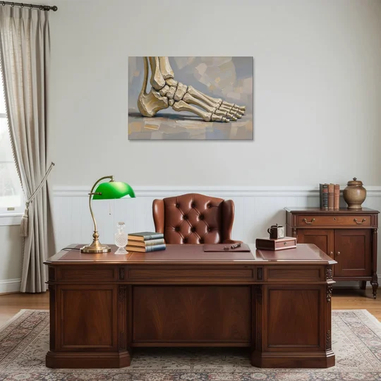 Anatomy Wall Art of the Arching Foot - Canvas Wall Art - Office - 36x24