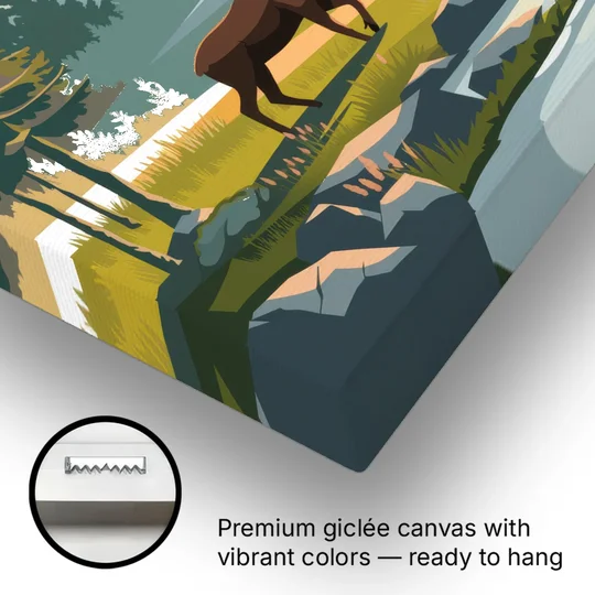 Anchorage Alaskan Wilderness - Canvas Wall Art - Gallery Wrap Corner