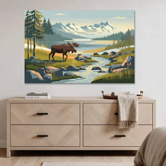 Anchorage Alaskan Wilderness - Canvas Wall Art - Coffee Table - 60x40