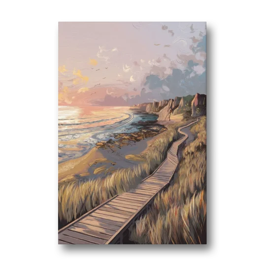 Anchorage Coastal Landscape - Canvas Wall Art - Front