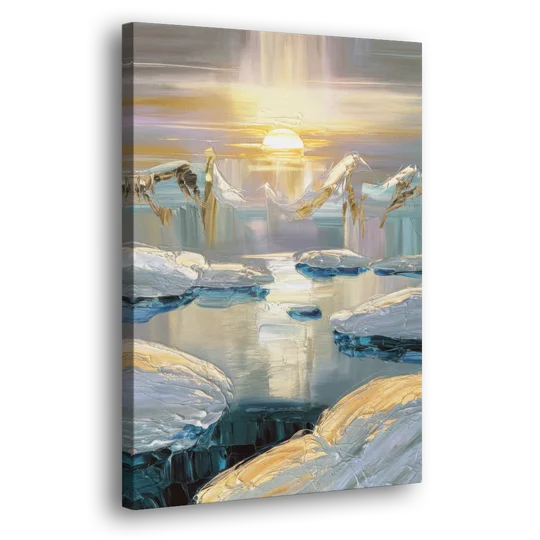 Anchorage Midnight Sun - Canvas Wall Art - Side