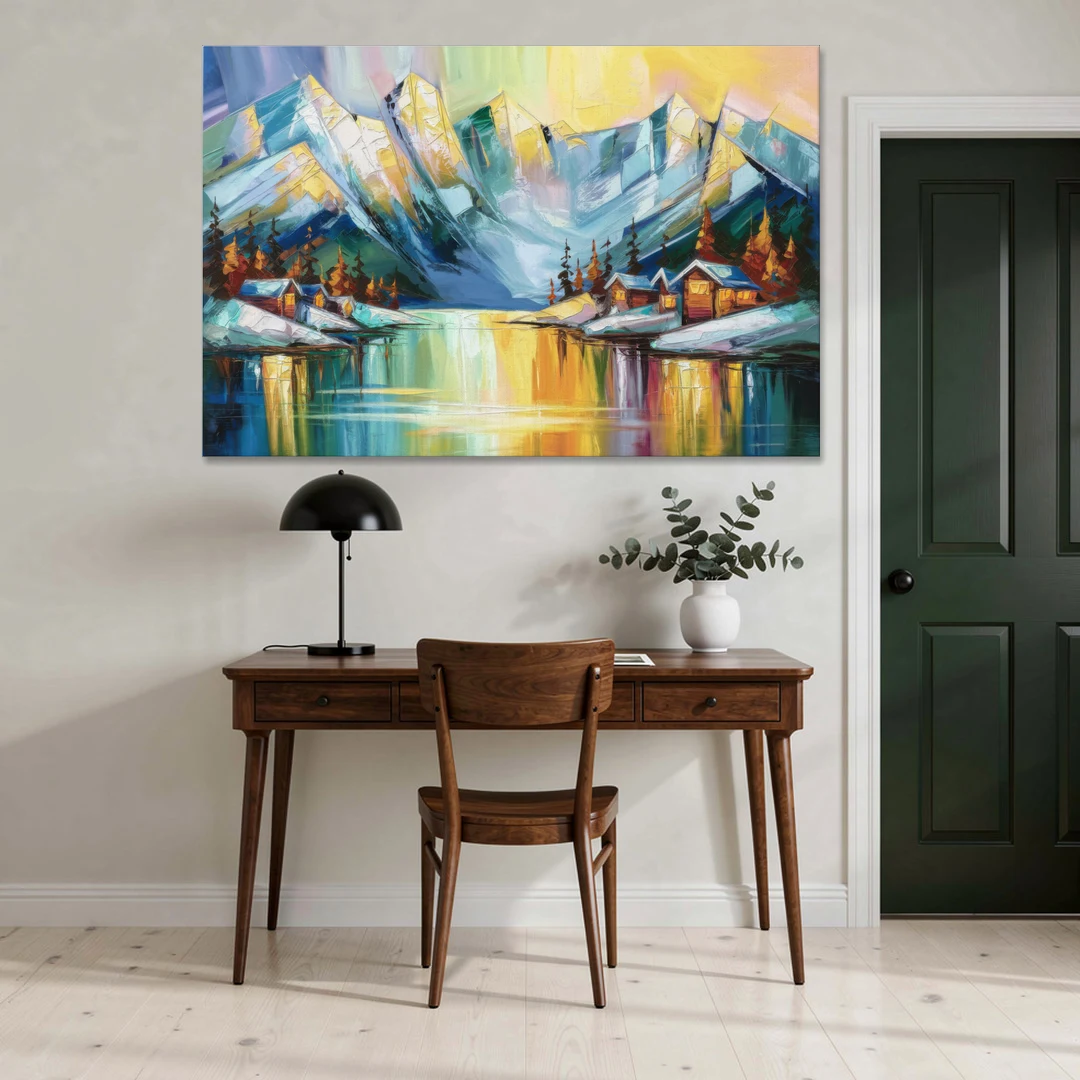 Anchorage Mountain Views - Canvas Wall Art - Office - 60x40