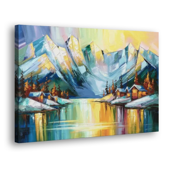 Anchorage Mountain Views - Canvas Wall Art - Side