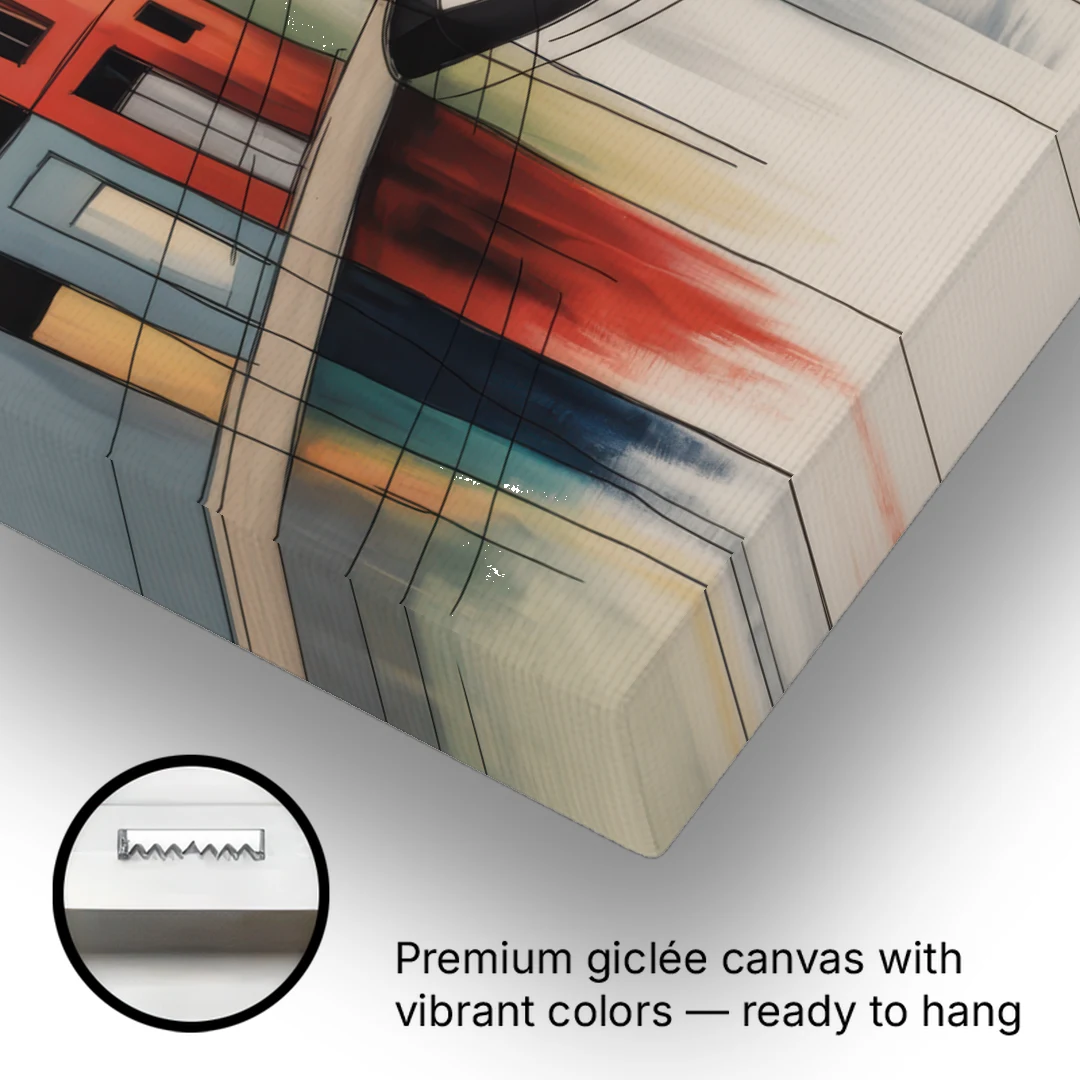 Anne Frank's Amsterdam - Canvas Wall Art - Gallery Wrap Corner
