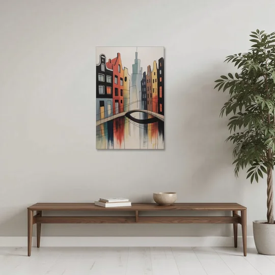Anne Frank's Amsterdam - Canvas Wall Art - Coffee Table - 24x36