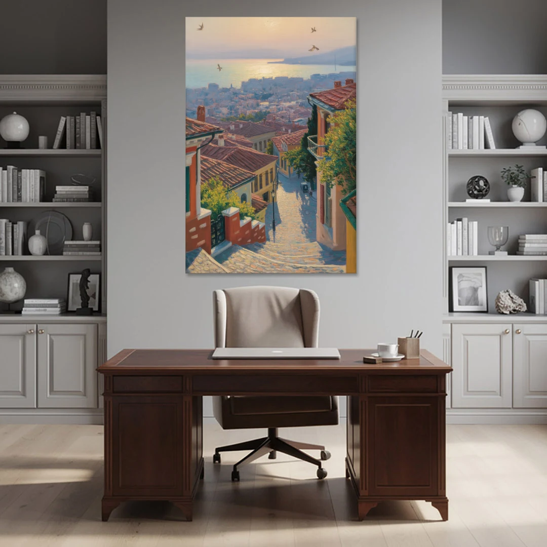 Ano Poli Views - Canvas Wall Art - Office - 40x60