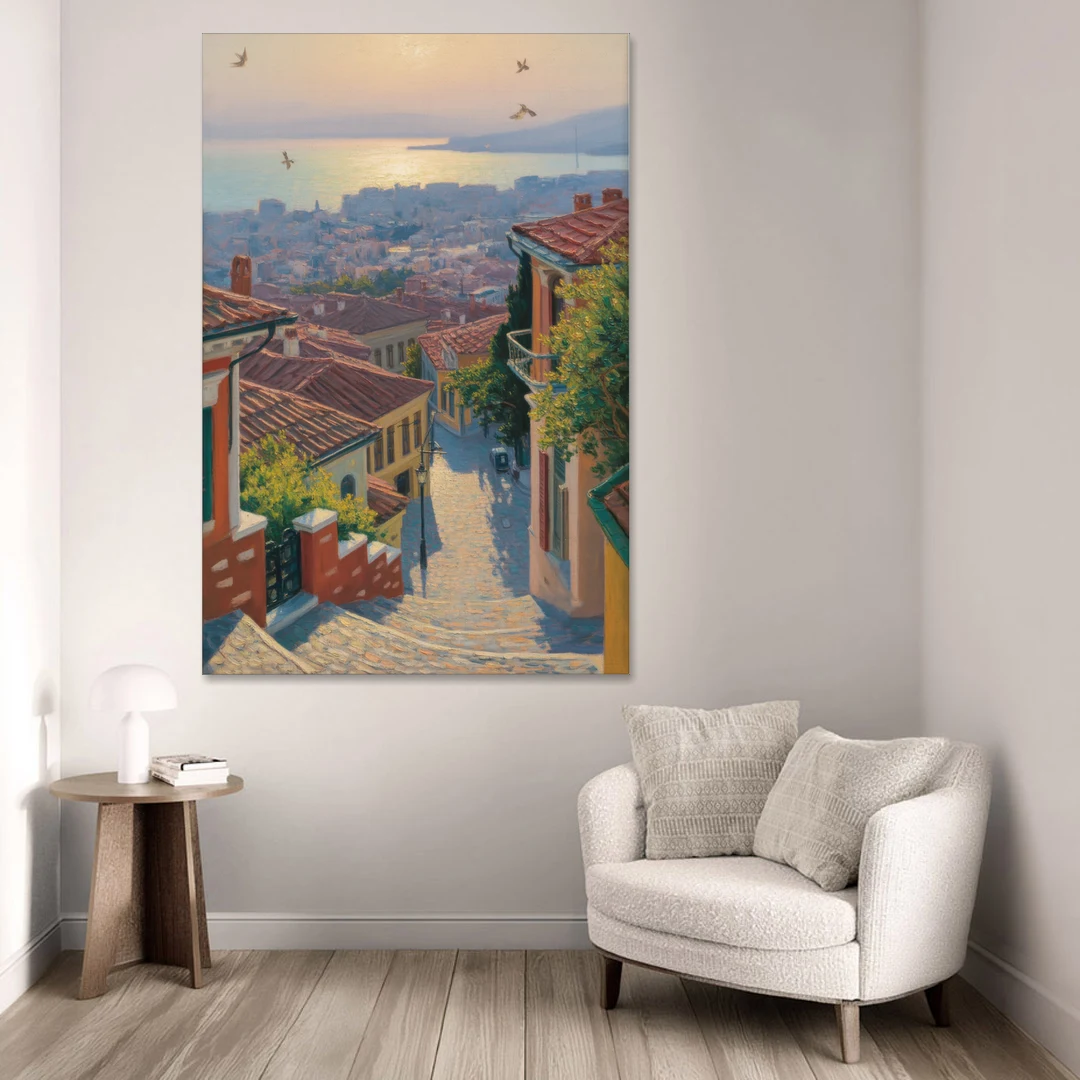 Ano Poli Views - Canvas Wall Art - Sofa - 40x60
