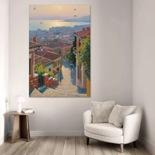 Ano Poli Views - Canvas Wall Art - Sofa - 40x60