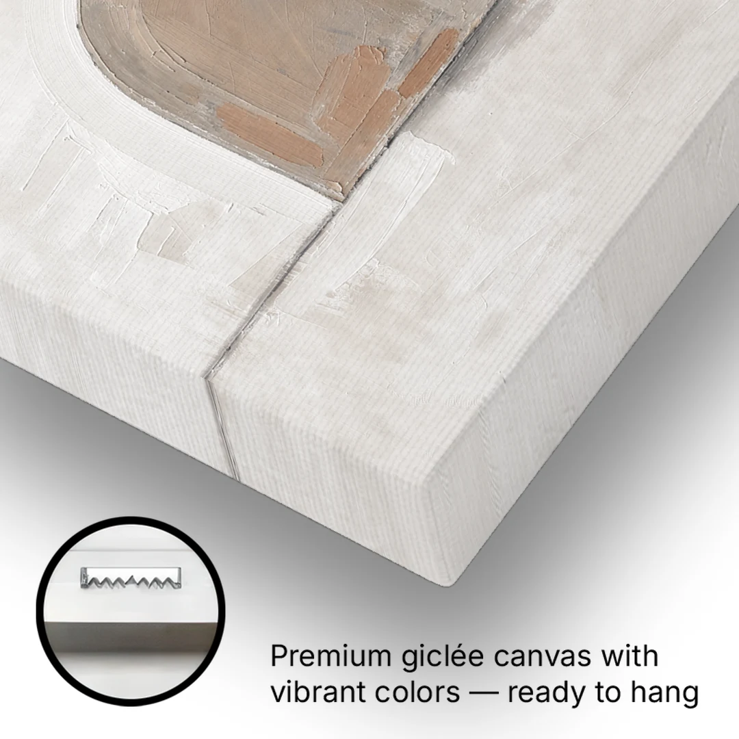 Arch Wall Art of a Brick Dust Niche - Canvas Wall Art - Gallery Wrap Corner