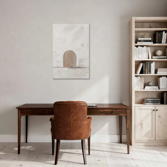 Arch Wall Art of a Brick Dust Niche - Canvas Wall Art - Office - 24x36