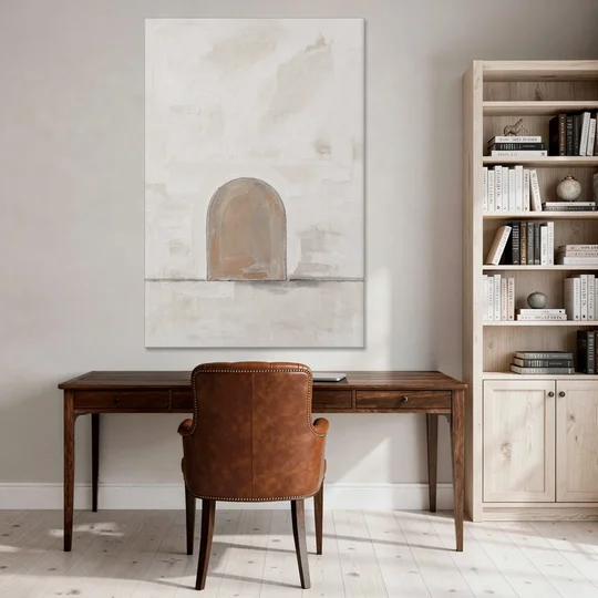 Arch Wall Art of a Brick Dust Niche - Canvas Wall Art - Office - 40x60