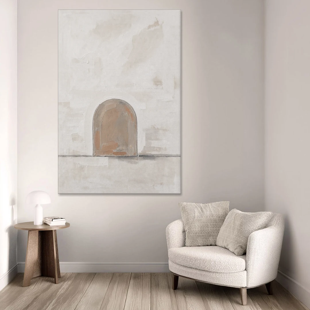 Arch Wall Art of a Brick Dust Niche - Canvas Wall Art - Sofa - 40x60
