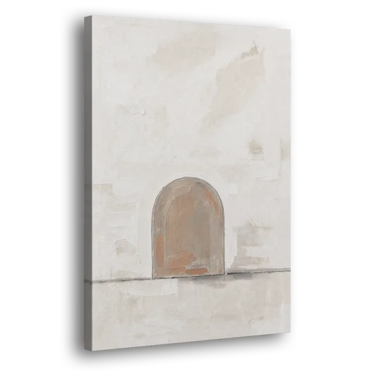 Arch Wall Art of a Brick Dust Niche - Canvas Wall Art - Side