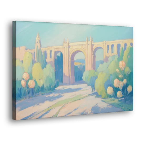 Arcos de Guadalajara - Canvas Wall Art - Side